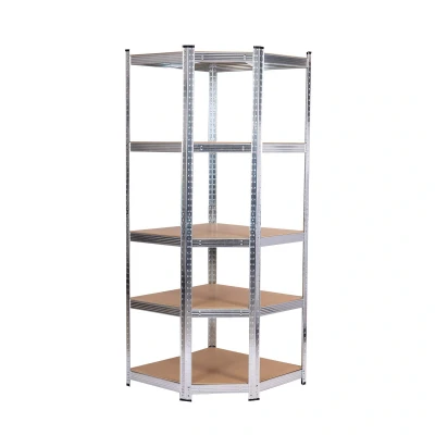 Imagen de CATTERHOUSE Estantería Metálica en Esquina Galvanizada Kit MAX Pro 70x40x180 cm de Almacenaje con 5 Baldas Ajustables Soporta hasta 875 kg