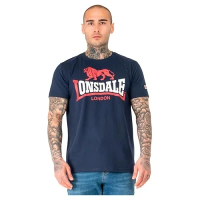Imagen de Lonsdale Camiseta estampada, Hombre, Talla: Small, Navy red white