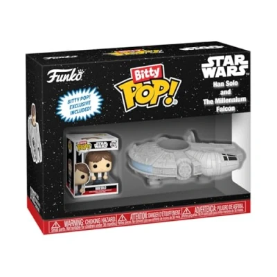 Imagen de Funko Pop! Bitty Ride: Star Wars Han Solo con Halcón Milenio