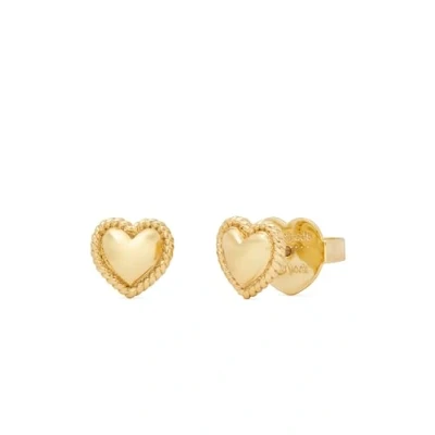 Imagen de Kate Spade New York Pendientes De Corazón, Color Dorado