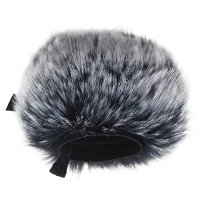 Imagen de Be In Your Mind Protector de Parabrisas para Micrófono Peludo Compatible con Zoom H5 H6 Grabadora Digital Portátil Exteriores Cubierta Viento Escudo Filtro Pop