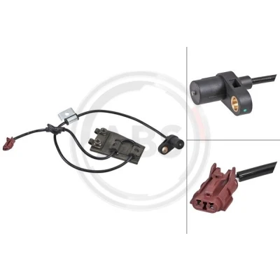 Imagen de A.B.S. 31929 sensor de ABS pasivo 810 marrón