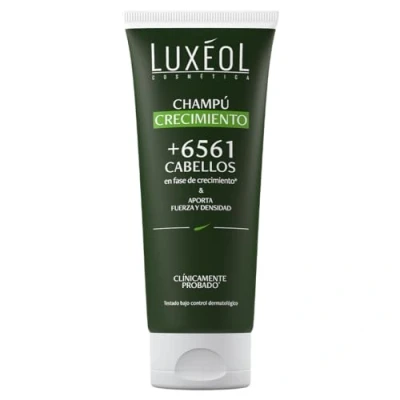 Imagen de LUXÉOL Champú Fuerza Y Densidad Cabellos En Fase De Crecimiento* Clínicamente Probado* 86% Ingredientes Origen Natural Unisex Mujer/Hombre 200ml
