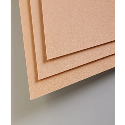 Imagen de Clairefontaine Ref 96012C Hojas para Sobres Pastelmat (paquete de 5 hojas) Tarjeta 360 g/m² 50 x 70 cm Color Sienna Especialmente formuladas usar con pasteles