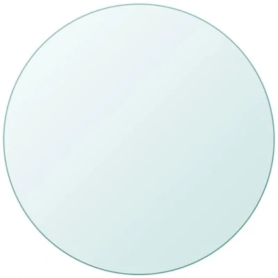 Imagen de vidaXL Tablero Mesa Cristal Templado Redondo 900 mm Mesilla Mesita Centro Café