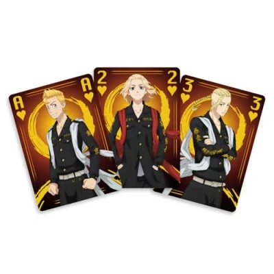 Imagen de SAKAMI Tokyo Revengers 52 Cartas póquer, Juego de Cartas, baraja, reproducción Original y con Licencia