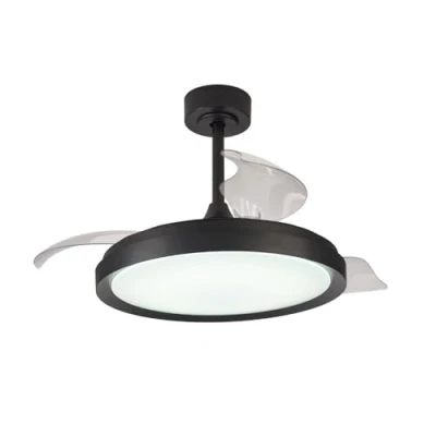 Imagen de Mantra Iluminación Ventilador de techo LED Mistral, negro, DC silencioso Ø 106 cm CCT