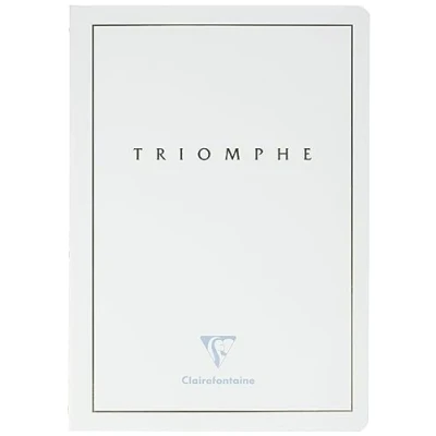 Imagen de Clairefontaine 36126C Triomphe Gold Cuaderno (DIN A5, 14, 8 x 21 cm, con encuadernación de hilo, 48 hojas a rayas, papel blanco 90 g, 1 unidad