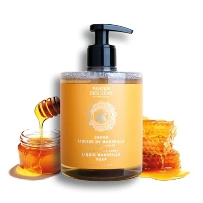 Imagen de Jabón de Marsella líquido Miel para Manos hidratante con Aceite Coco y extracto Orgánica, 97% ingredientes naturales 500 ml