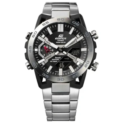 Imagen de Edifice Bluetooth Hombres Reloj Solar Plata ECB 2000D 1AEF