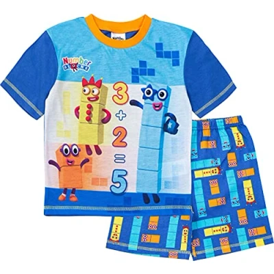 Imagen de Numberblocks Pijama corto para niños de 3 a 7 años