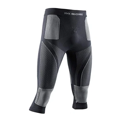Imagen de X Bionic Energy Accumulator 4.0 Pants 3/4 Men Capa De Base Pantalones Funcionales, Hombre, Charcoal/Yellow, M