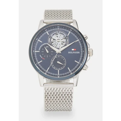 Imagen de Tommy Hilfiger Stewart Reloj silvercoloured/blue, Hombre, Talla: One Size, Silver coloured/blue
