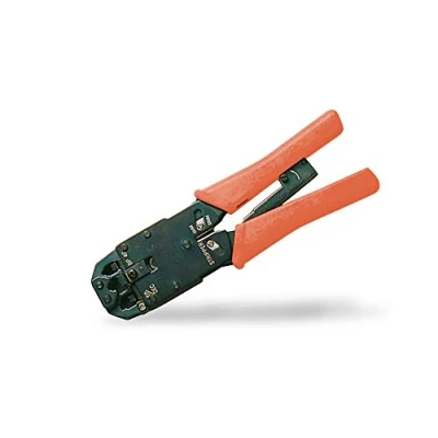 Imagen de Alicates de enchufe modular DIGITUS cable conexión red RJ45 RJ12 RJ11 redondo y cinta