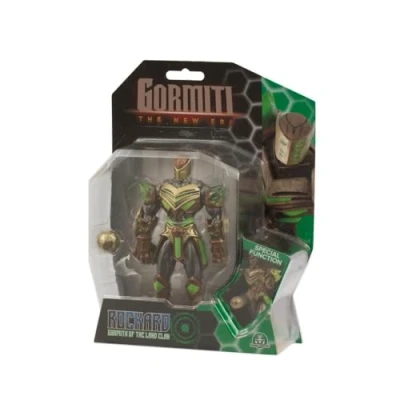 Imagen de Gormiti, Figura articulada de 15 cm, Gormiti con función Ataque, Modelo Tierra Rockard, para niños a Partir 4 años, GRV222, Multicolor