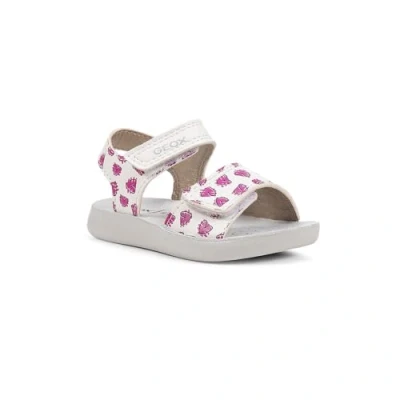 Imagen de Geox Sandalias con plataforma para niños, Talla: 20, White fuchsia Zapatos
