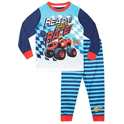 Imagen de Blaze y los Monster Machines Pijamas de Manga Corta para niños Azul 4 5 Años