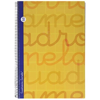 Imagen de Lamela 7FTE003N Cuaderno folio en espiral, Color naranj, 80 hojas
