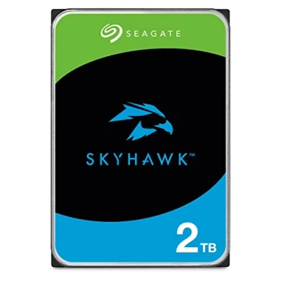 Imagen de Seagate Technology SkyHawk,2 TB, Disco Duro Interno de Video, 3,5&quot;, SATA 6.GB/s, Caché 256 MB, DVR, Sistema Cámaras Seguridad NVR, servicios Rescue internos, Paquete Abre fácil (ST2000VXZ17)