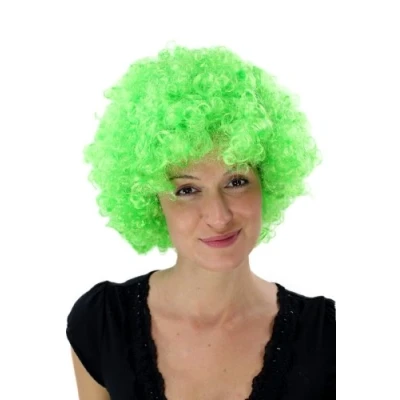Imagen de WIG ME UP Peluca Afro Verde neón, Tokio, Foxy Brown, Funk, Disco. PW0011 PC15