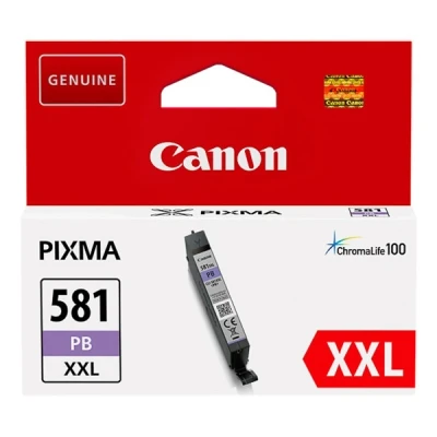 Imagen de Canon CLI 581XXL PB, Cartucho de Tinta Original Azul, Independiente, Compatible con Impresoras Inyección PIXMA