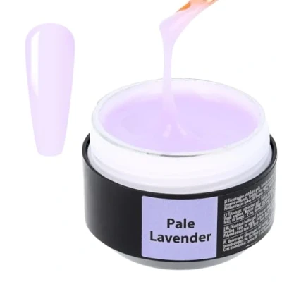 Imagen de SINCERO SALON Gel Constructor Uñas Color Pale Lavender UV 2en1 para Extensión y Modelado de Larga Duración Builder Refuerzo Semipermanentes 15ml