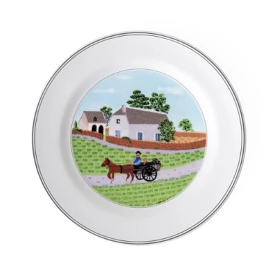 Imagen de Villeroy &amp; Boch Design Naif Plato Llano 27 cm Multicolor, Apto para Lavavajillas, Microondas, Ceramica, Vajilla, Porcelana, Premium Porcelain
