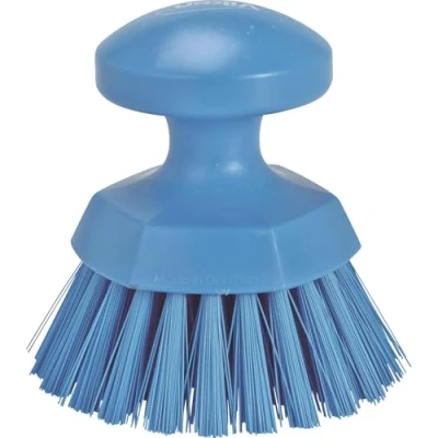 Imagen de Cepillo mano duro redondo Vikan, azul, Vikan Adecuado para Ganadería
