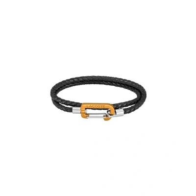 Imagen de Lacoste Pulsera de cuero para hombre la colección MATT 2040316, talla única, Cuero, No es una piedra preciosa