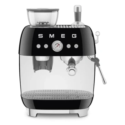 Imagen de SMEG EGF03BLEU Cafetera Espresso con Molinillo, Plastic, Black