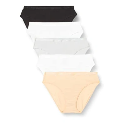 Imagen de Dim Lote De 5 Slips Algodón Les Pockets Mujer x5 Multicolor 48/50