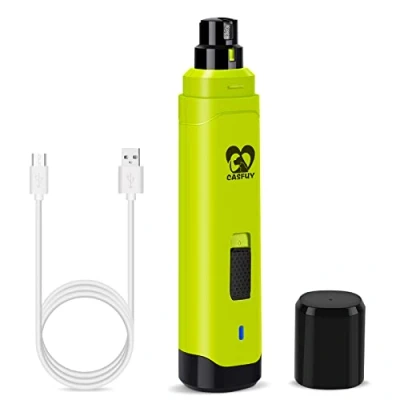 Imagen de Casfuy Lima de uñas Eléctrica para Perros Actualizado Cortador Eléctrico Recargable 2 Velocidades Mascotas, Cuidado y Alisado Patas Gatos Todos los Tamaños