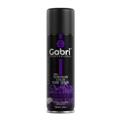 Imagen de Gabri Color Spray 150 ml Tinte para el cabello Pro Temporary Hair Colour (violeta, (1 unidad)
