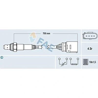 Imagen de FAE 77205 Sonda lambda AUDI: A4 B6 Berlina, Avant, B5 VOLKSWAGEN: Passat GP Berlina