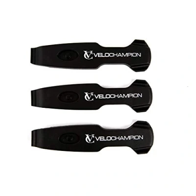 Imagen de VeloChampion Palancas de Rueda Bicicleta Nailon con Ganchos para Radios Paquete 3