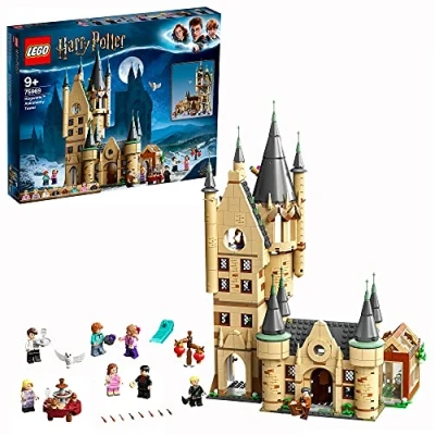 Imagen de LEGO Harry Potter Torre de Astronomía Hogwarts, Castillo Juguete con Minifiguras Personajes la Saga, Incluídos Hermione, Ron y Draco, Regalo para Niños Niñas 9 Años o Más 75969