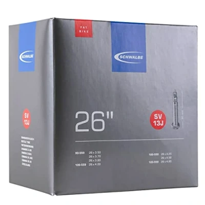 Imagen de SCHWALBE Cámara 26 x 3.50 4.80, válvula Presta (Fina), 40 mm, Unisex Adulto, Negro, &quot;