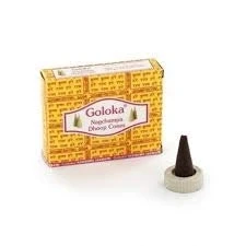 Imagen de GOLOKA INCIENSO NAG CHAMPA CONOS 4 PACKS DE 10 (40 CONOS)