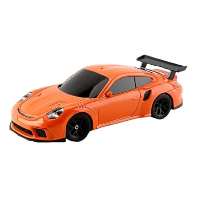 Imagen de WYFTOY RC Electric Mini Racing Drift Car Model con kit de luces escala 1/43 2.4G completo proporcional (RTR Versión/naranja)