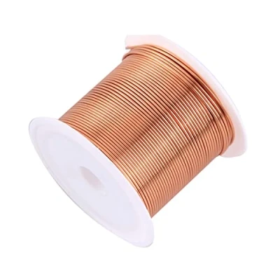 Imagen de bobina de alambre magnético 0.8mmx10m, magnética esmaltada, 1 carrete, clasificación temperatura Natural ampliamente utilizada para transformadores inductor