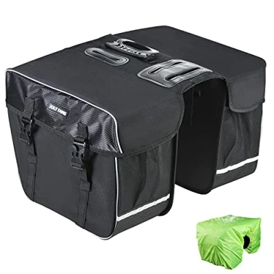 Imagen de JOLY FANG Alforjas para Bicicleta, 30L Multifuncional Alforja Maletero, Bolsas Dobles portaequipajes Impermeable Asiento Trasero de Bicicleta Carretera