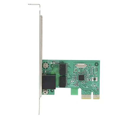Imagen de ciciglow Tarjeta de Red PCI E, Gigabit Ethernet Express E Adaptador LAN RJ45 10/100 / 1000Mbps Controlador sin Unidades Accesorios