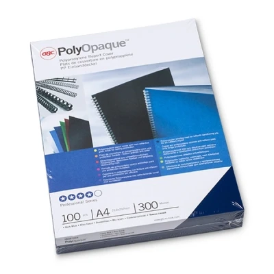Imagen de GBC IB387265 Portada de encuadernación PP POLYCOVER opaca 300 micras DIN A4 (Pack 100) color azul oscuro