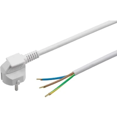 Imagen de Meister 7434330 cable de alimentación con protección contacto (3 metros, plástico, H05VV F3G1,5, 3 núcleos, IP20, conexión enchufe Schuko, conexión, material instalación)