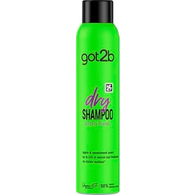 Imagen de Got2b Champú Seco frescor Extra, 200 ml, Refresca tu cabello al instante, Un día de extra para
