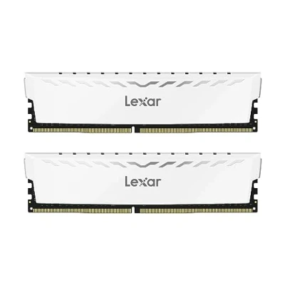 Imagen de Lexar THOR Memoria RAM DDR4 16GB Kit (8GBx2) 3600 MHz, DRAM 288 Pin UDIMM PC Memoria, XMP 2.0 de Alto Rendimiento, CL18 22 42, 1.35V (LD4BU008G R3600GDWG)