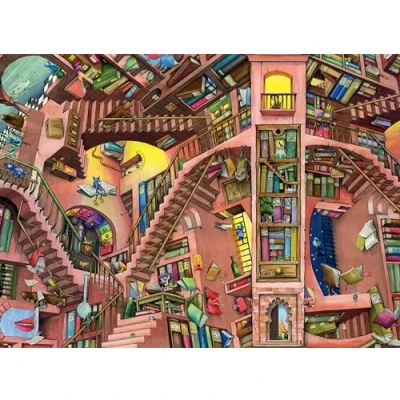 Imagen de Ravensburger 12000681 La biblioteca extravagante puzzle 500 piezas adultos y niños a patir de 12 años,