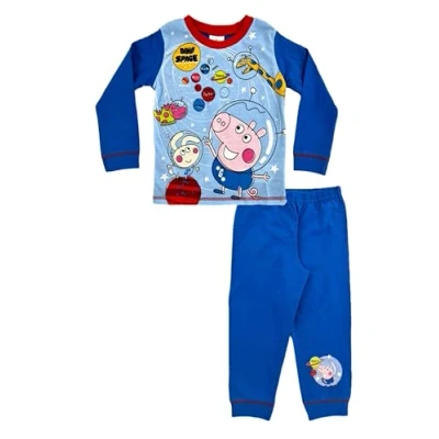 Imagen de George Pig Pijama infantil de 18 meses a 5 años, azul, 3 4 Years
