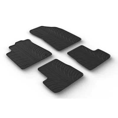 Imagen de Gledring Alfombrillas de Goma Compatible con Citroën C3 IV 2024 excl. e (Perfil T 4 Partes + Clips Montaje)