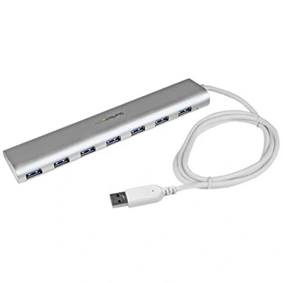 Imagen de Startech.com Concentrador Usb 3.0 De 7 Puertos Hub Con Cable Incorporado